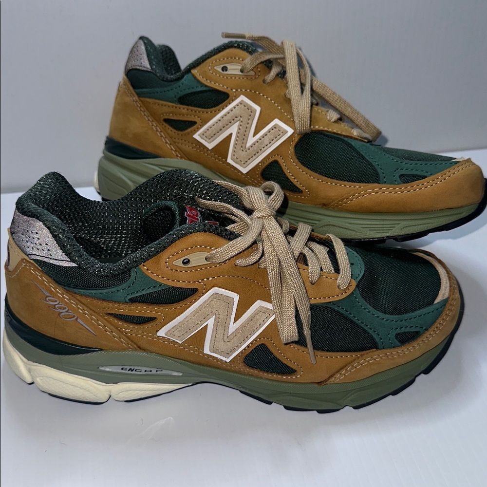 New Balance 990v3 Made in USA Brown Green Sneakers Women’s Size